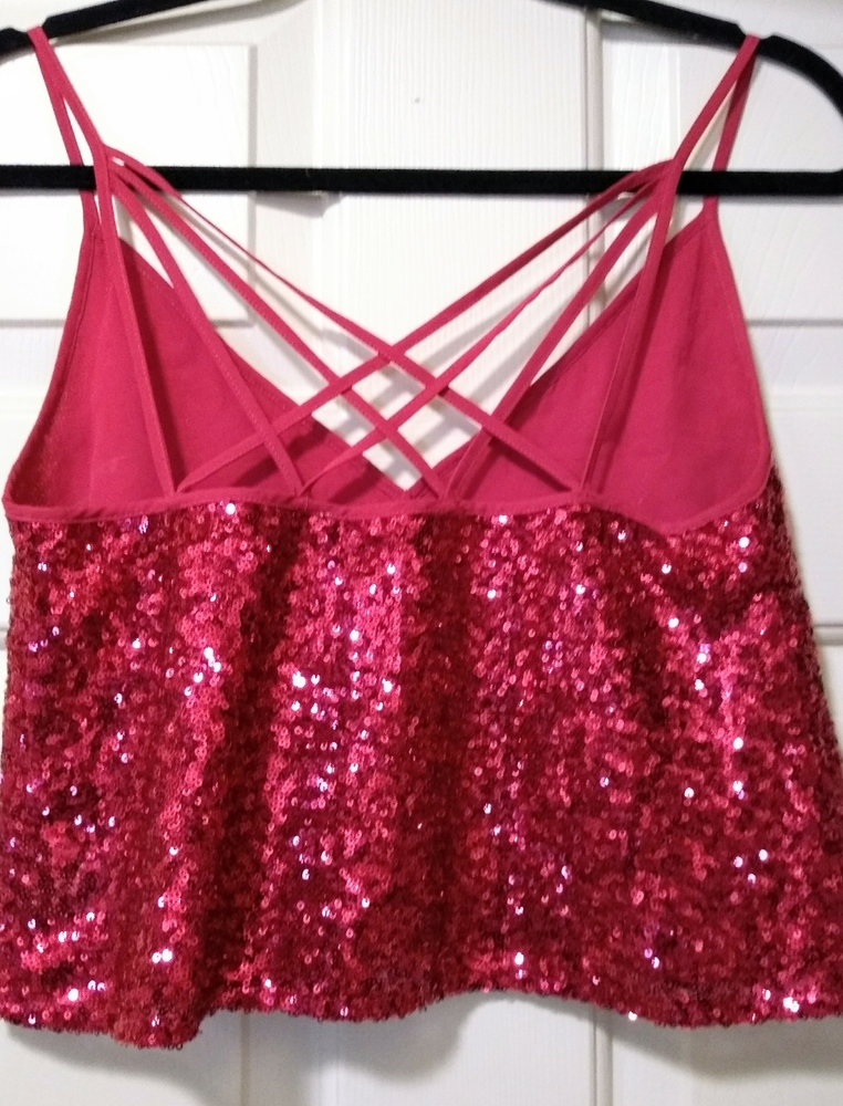 NWT Dazzle in Sparkle Criss-Cross Tank - Picture 2 of 12